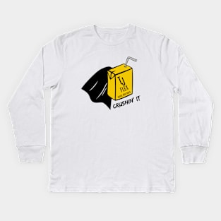 Tyler Jones "Juice Box Hero" Design Kids Long Sleeve T-Shirt